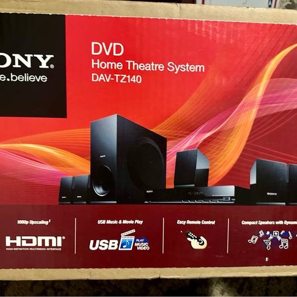 Sony Other - Sony Red and Black DVD Home Theatre System